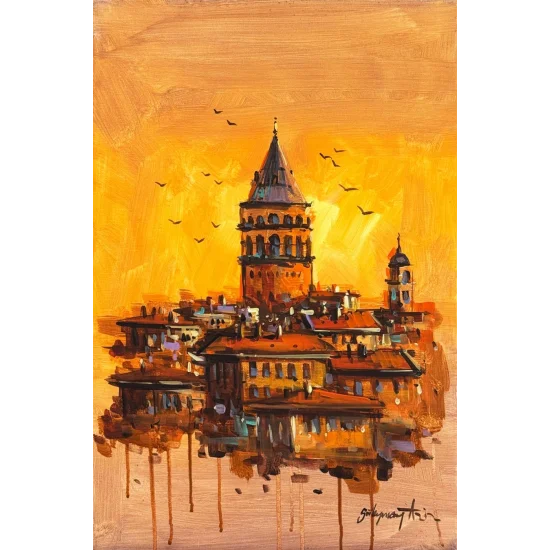 Kuleye Doğru Yağlı Boya Tablosu