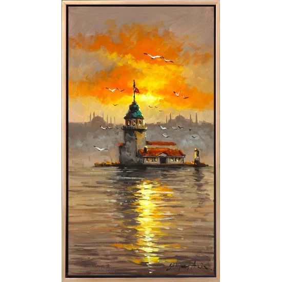 Kuleye Doğru Yağlı Boya Tablosu