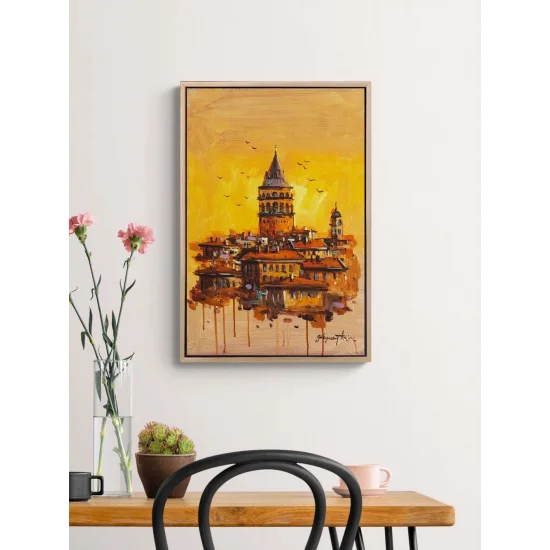 Kuleye Doğru Yağlı Boya Tablosu