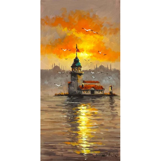 Kuleye Doğru Yağlı Boya Tablosu