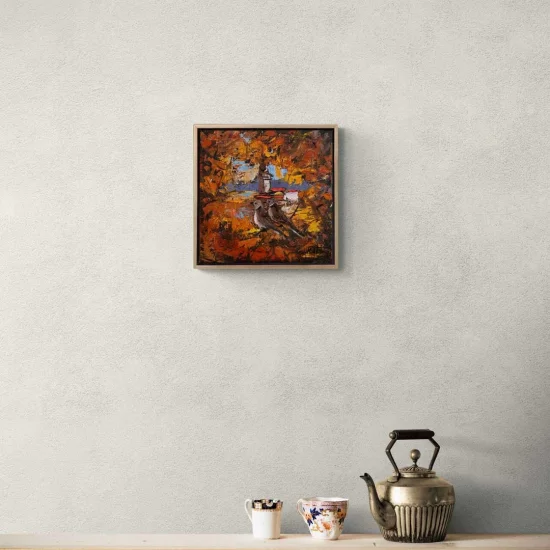 Kuşların Gözünden İstanbul Yağlı Boya Tablosu