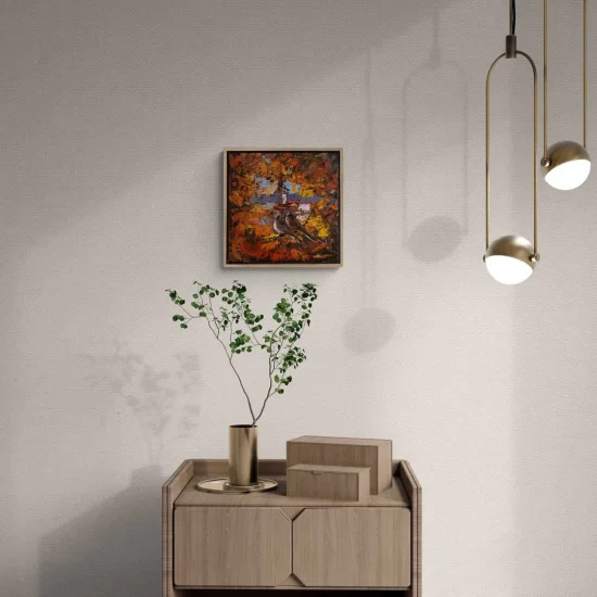 Kuşların Gözünden İstanbul Yağlı Boya Tablosu