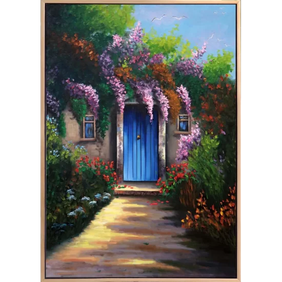 Lilacs in front of the Door Oil Painting