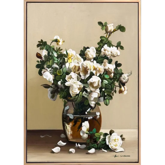 Magnolia Still Life Oil Painting