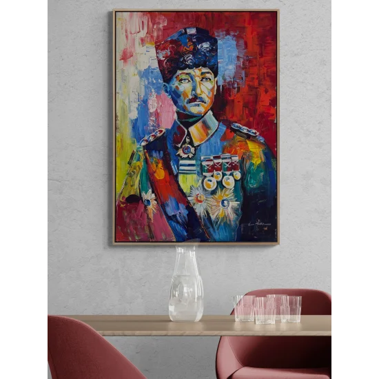 Mareşal Mustafa Kemal Atatürk Yağlı Boya Tablosu
