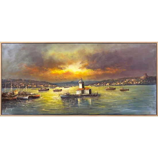 Fairy-Tale Maiden’s Tower Oil Painting