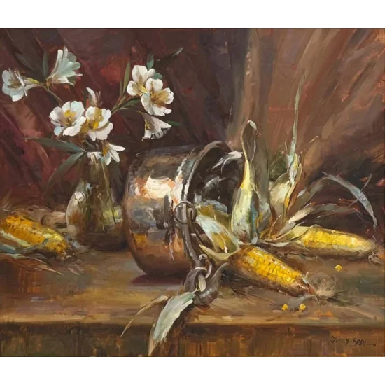 Time on the Table Oil Painting