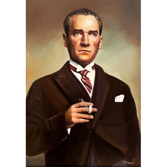 Mavi Gözlerin Ardında Yağlı Boya Tablosu