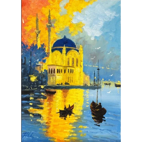 By the Blue Waters Oil Painting