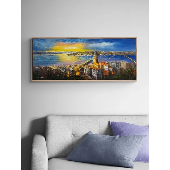 Istanbul Lost in Blue Oil Painting