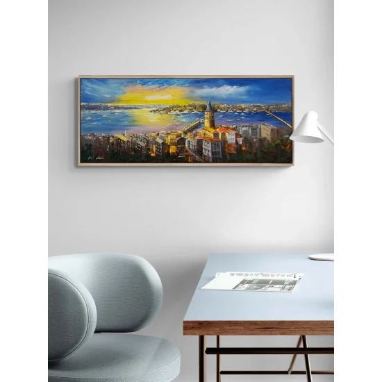 Istanbul Lost in Blue Oil Painting