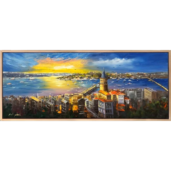 Istanbul Lost in Blue Oil Painting