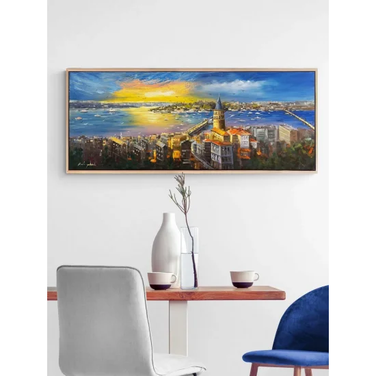 Istanbul Lost in Blue Oil Painting