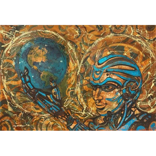 Mechanical Revolution Oil Painting