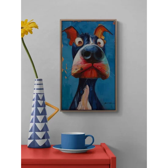 Meraklı Burun Yağlı Boya Tablosu