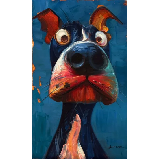 Curious Nose Oil Painting