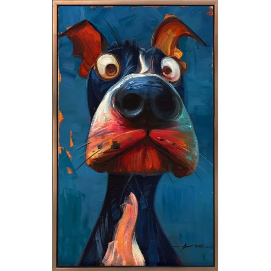 Meraklı Burun Yağlı Boya Tablosu