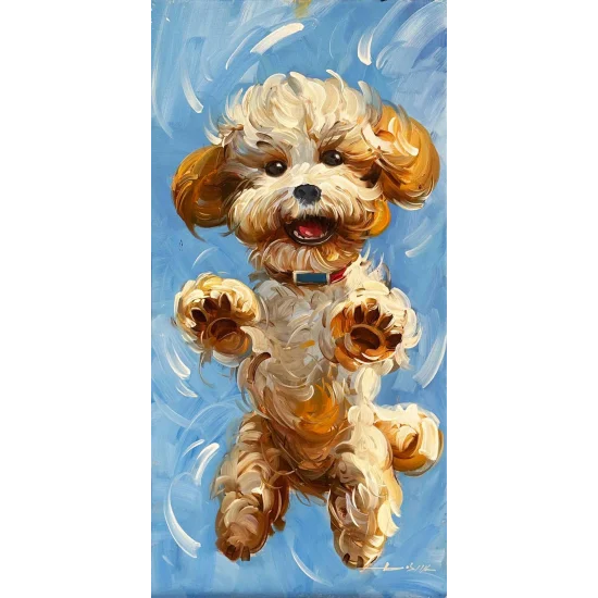 Minik Patiler Yağlı Boya Tablosu