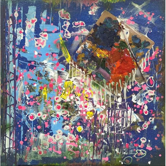 Modern Palet Yağlı Boya Tablosu