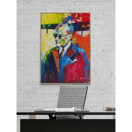 Modernite Atatürk Yağlı Boya Tablosu