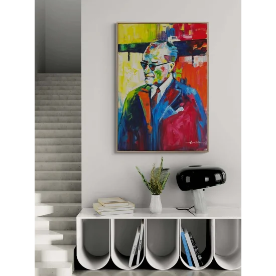 Modernite Atatürk Yağlı Boya Tablosu