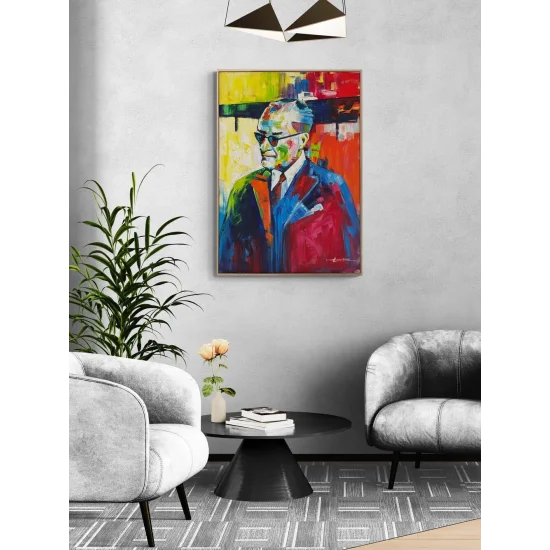 Modernite Atatürk Yağlı Boya Tablosu