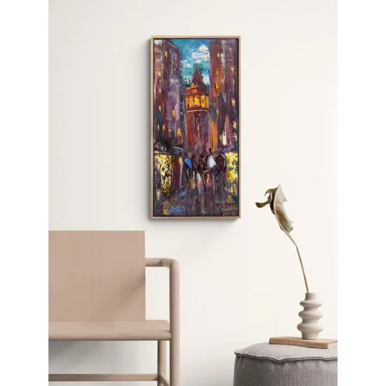 Modernity in Galata Oil Painting
