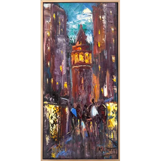 Modernity in Galata Oil Painting