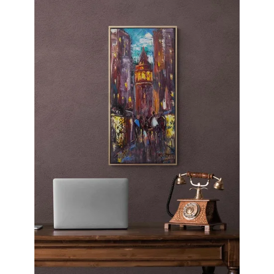 Modernity in Galata Oil Painting