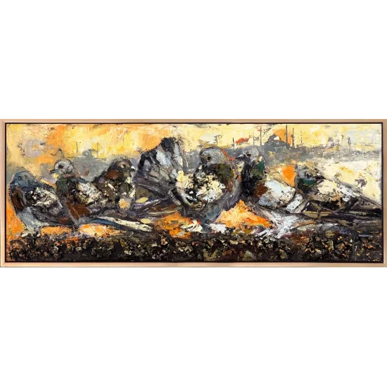 Muhabbet Vakti Yağlı Boya Tablosu