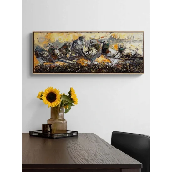 Muhabbet Vakti Yağlı Boya Tablosu