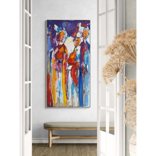 Mutlu Aile Yağlı Boya Tablosu