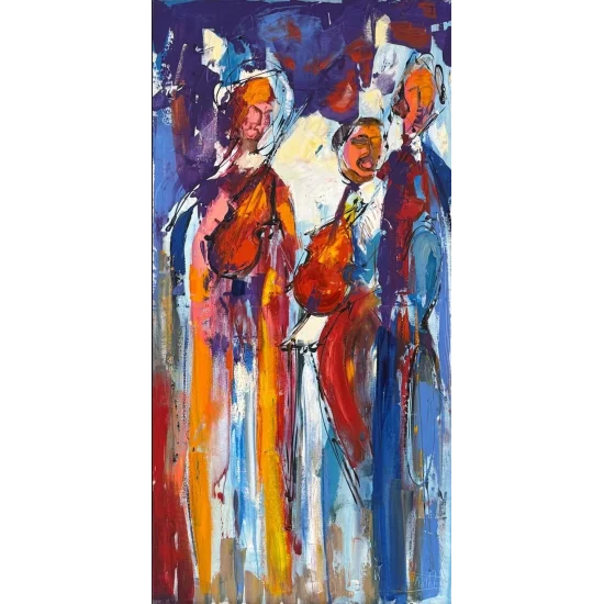 Mutlu Aile Yağlı Boya Tablosu