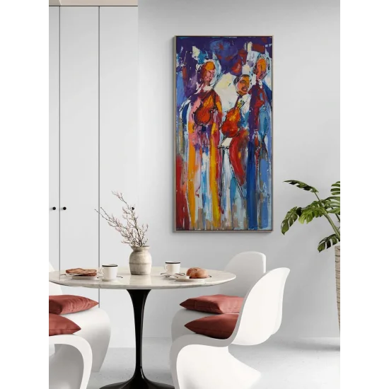 Mutlu Aile Yağlı Boya Tablosu