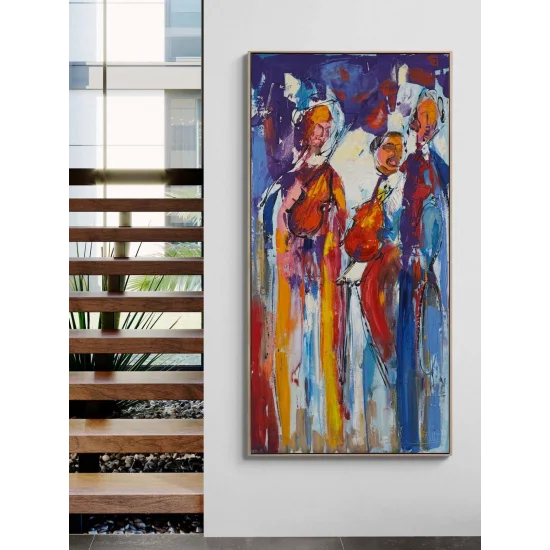 Mutlu Aile Yağlı Boya Tablosu