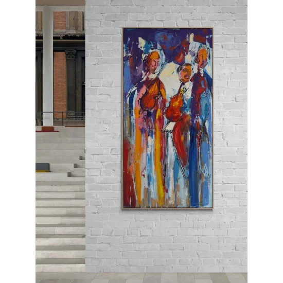 Mutlu Aile Yağlı Boya Tablosu