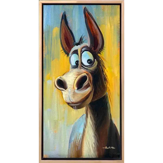 The Playful Donkey Oil Painting