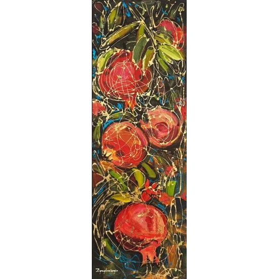 Pomegranate Tree Oil Painting