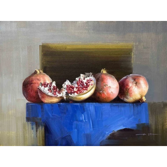 Pomegranate Season Oil Painting