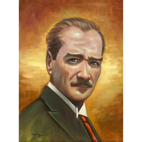 In the Footsteps of the Leader Oil Painting | Simurg Art Gallery