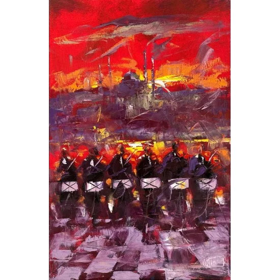Orkestra Yağlı Boya Tablosu