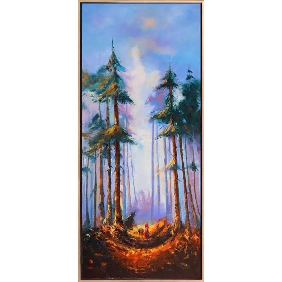 Orman ve Yol Yağlı Boya Tablosu