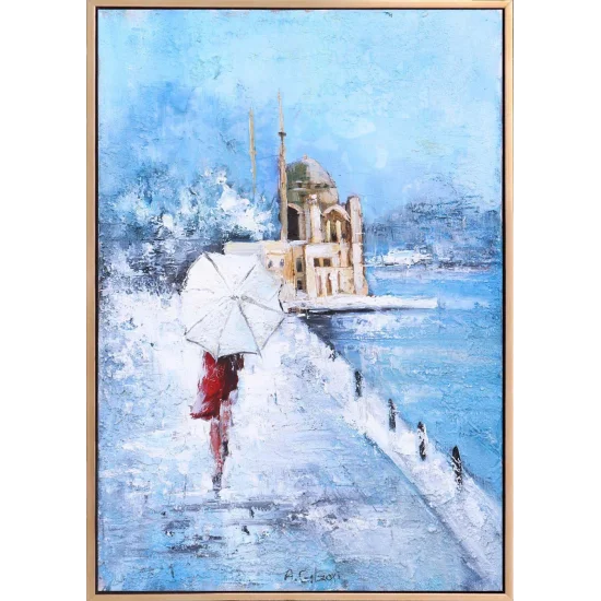 Winter in Ortaköy Oil Painting
