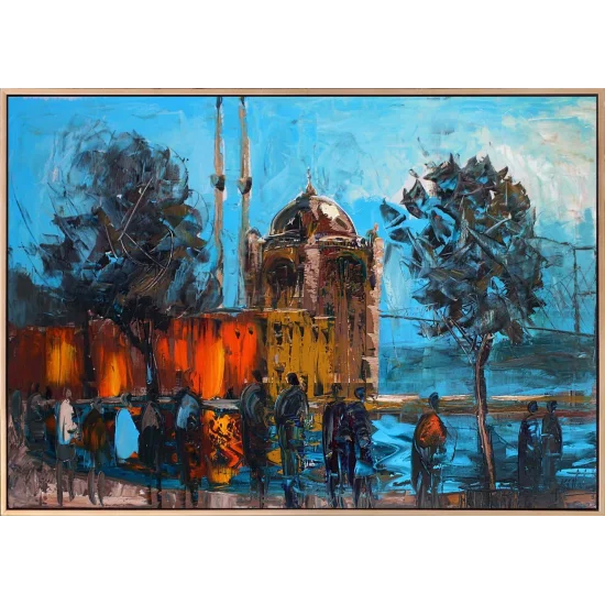 Ortaköyün Renkleri Yağlı Boya Tablosu