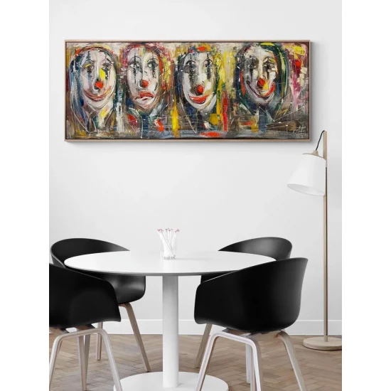 Clown Faces Oil Painting