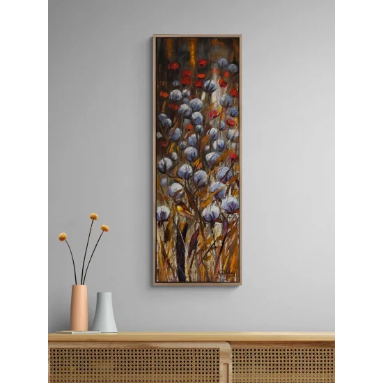 Pamuk Tarlasında Sessizlik Yağlı Boya Tablosu