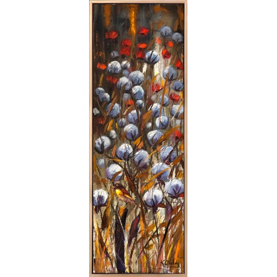 Pamuk Tarlasında Sessizlik Yağlı Boya Tablosu