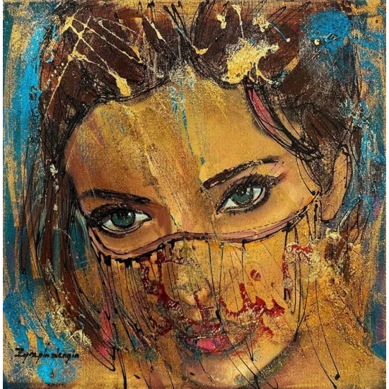 Veiled Woman Oil Painting