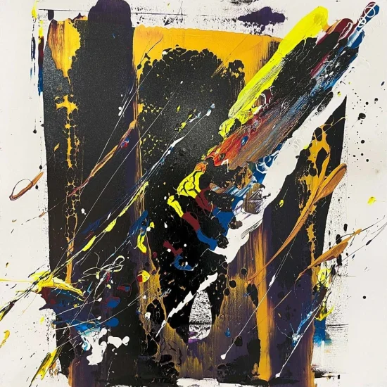 Renklerin Çığlığı Yağlı Boya Tablosu