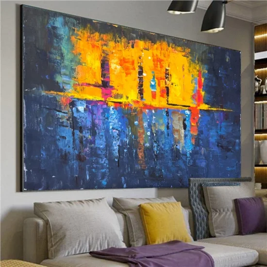 Colorful Sails Custom Order Abstract Oil Painting